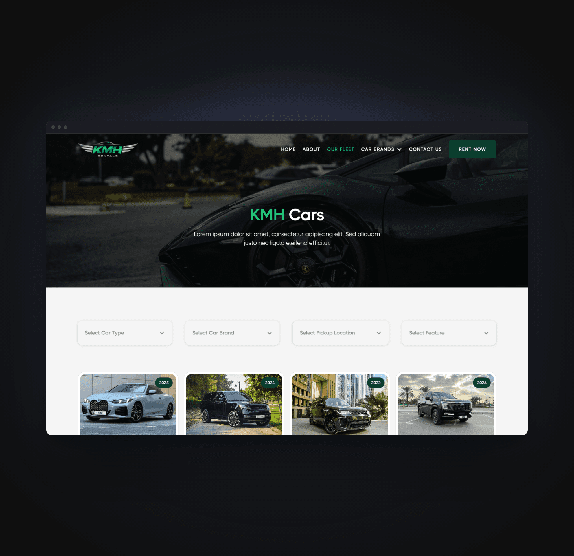 KMH Rentals: A Luxury Car-Rental Experience for Dubai approach