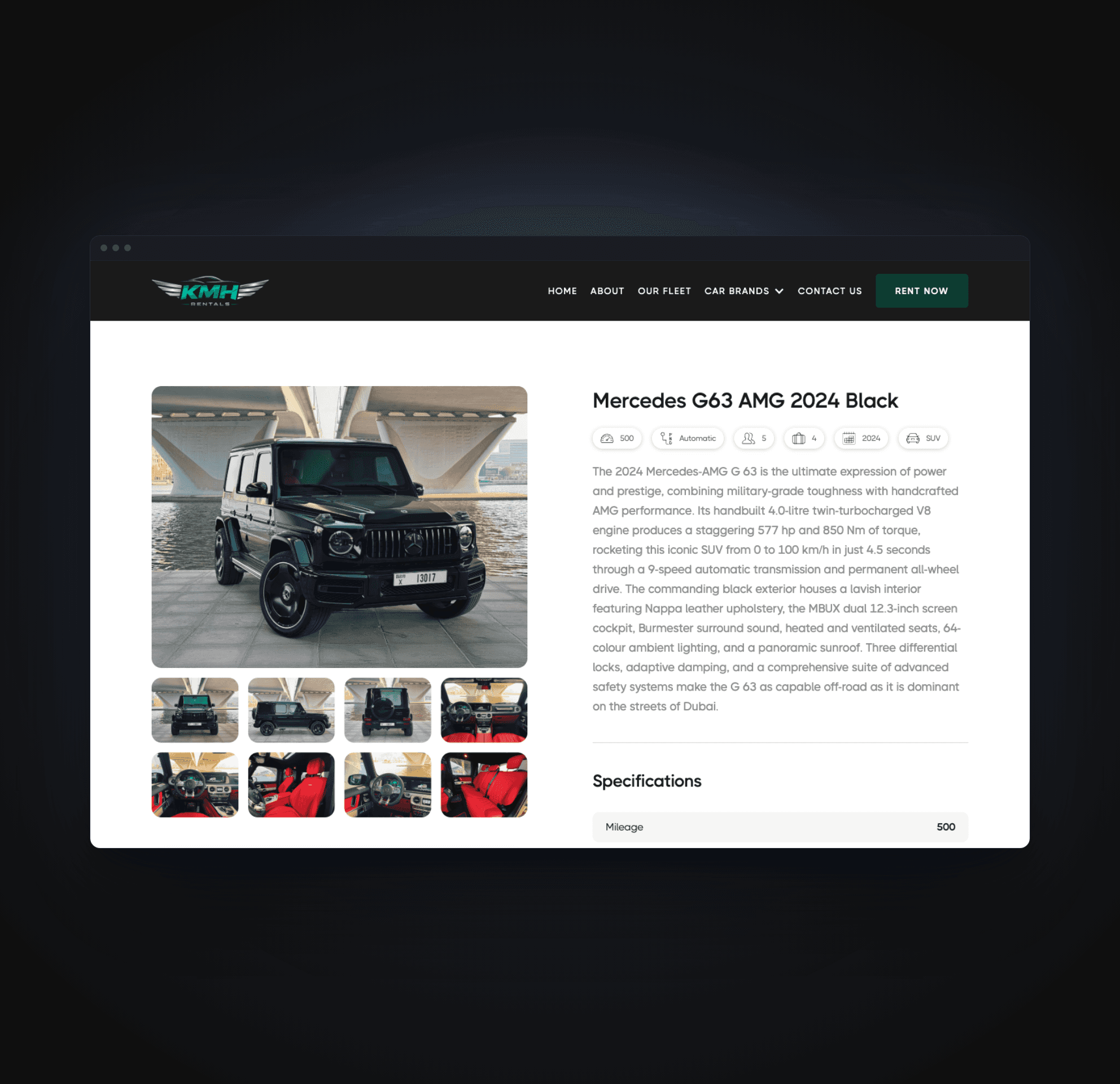 KMH Rentals: A Luxury Car-Rental Experience for Dubai results
